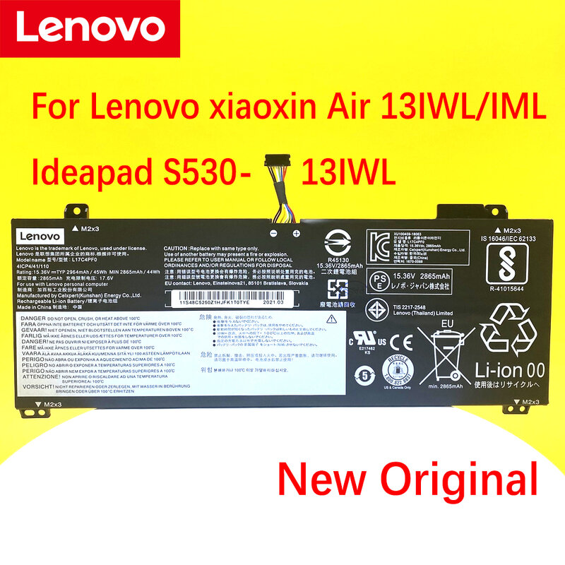 NEUE Original Laptop Batterie Für Lenovo xiaoxin Air 13IWL/IML Ideapad S530-13IWL L17M4PF0 L17C4PF0