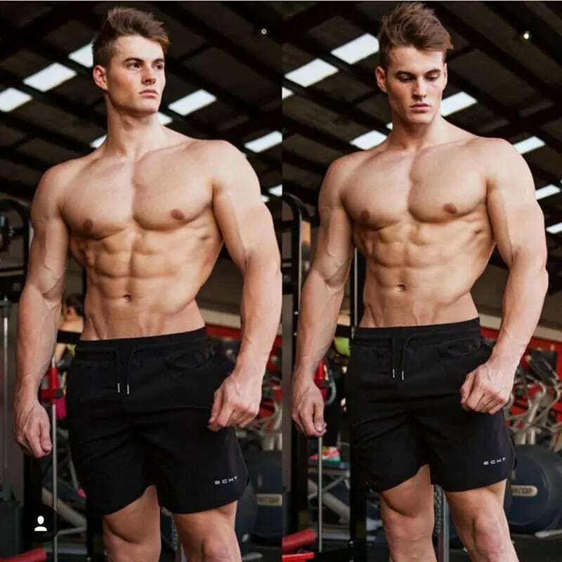 2023 nuovi uomini palestra Fitness pantaloncini larghi Bodybuilding Joggers estate Quick-dry Cool pantaloni corti maschili Casual Beach Brand pantaloni della tuta