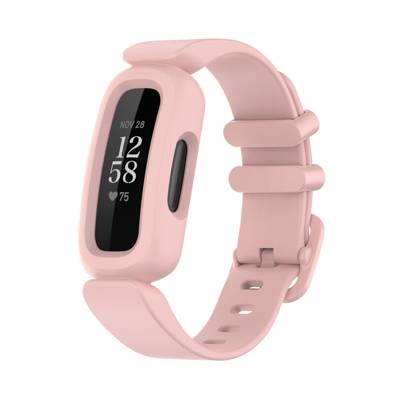 Correia para fitbit ace 3 2, pulseira de smartwatch infantil para fitbit inspire 2/hr, pulseira de substituição de silicone, esportiva
