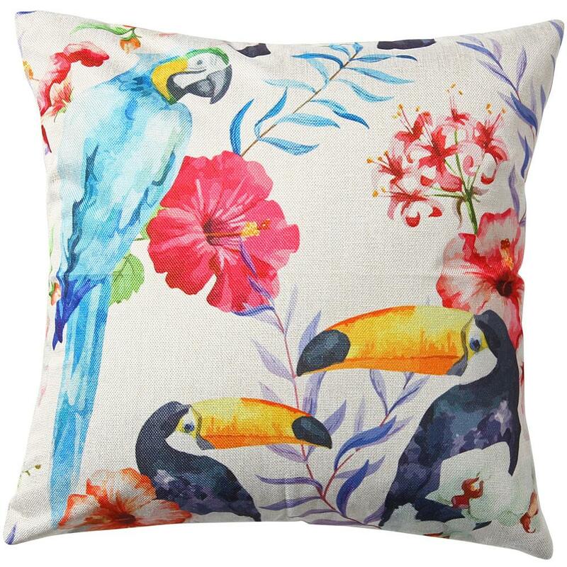 23 Colors Decorative Throw Pillow Cover Summer Hawaiian Tropical Party Flamingo 45x45cm Square Cushion Cover Throw Pillow Cases