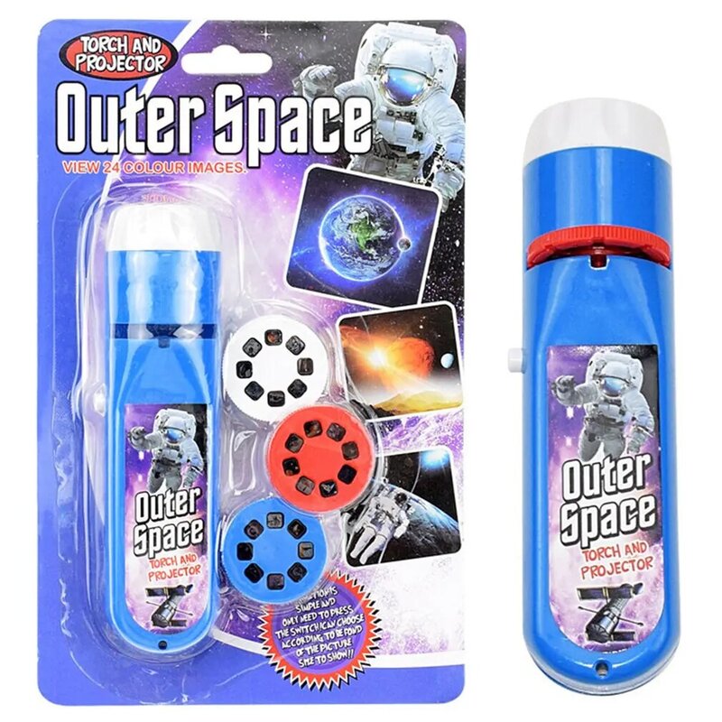 Projection Flashlight Children Projector Light Outer Space Pattern Projector Toys Torch Bedtime Learning Toy