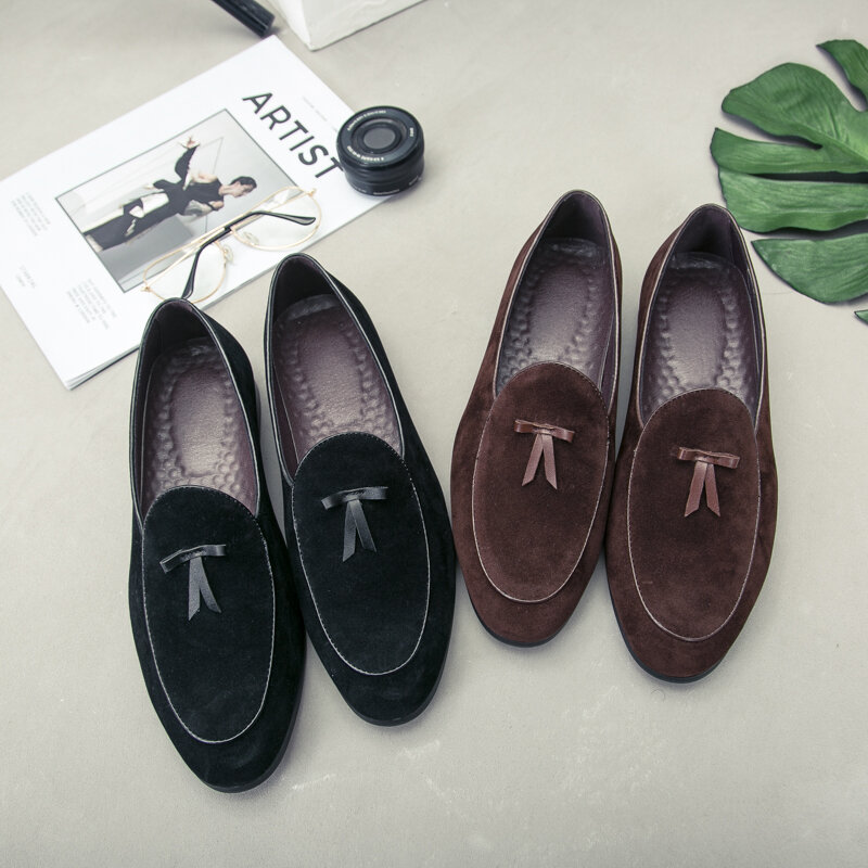 MAEDEF 클래식 남성 캐주얼 신발 로퍼 2021 뉴 맨 패션 트렌드 와일드 로퍼 야외 편안한 워킹 남성 신발