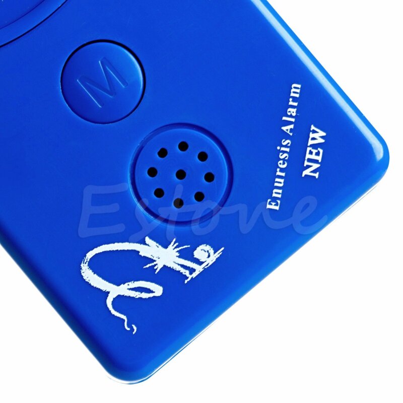 Enuresi blu per bagnare il letto per urina per bambini adulti allarme bagnante + sensore con morsetto