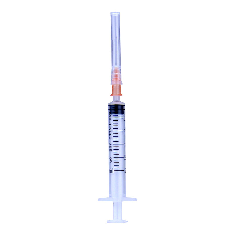 Disposable plastic industry syringe 1ml 2ml 3ml 5ml 10ml with needles 1cc stereo injector