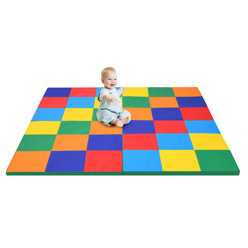 Tapis de jeu pliant en mousse pour bébés, 58 pouces, tapis de sol pour activités à la maison, école, garderie, SP37335CL