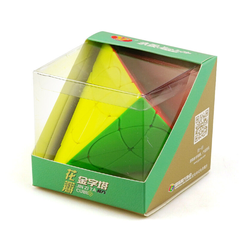 Yongjun Yulong Yulong Petal Pyramid Leaf Magic Cube, Jinzita Triângulo Profissional YJ Neo Cube, Velocidade brinquedos educativos para crianças