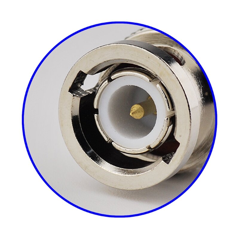Superbat 10 pces mini-conector coaxial reto masculino do rf da braçadeira bnc para o cabo lmr100 rg174, rg316