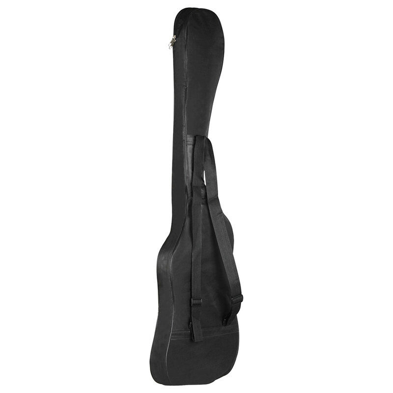 Mochila elétrica para contra-baixo e guitarra, bolsa para mochila com 20mm de estojo para baixo e guitarra elétrica preta