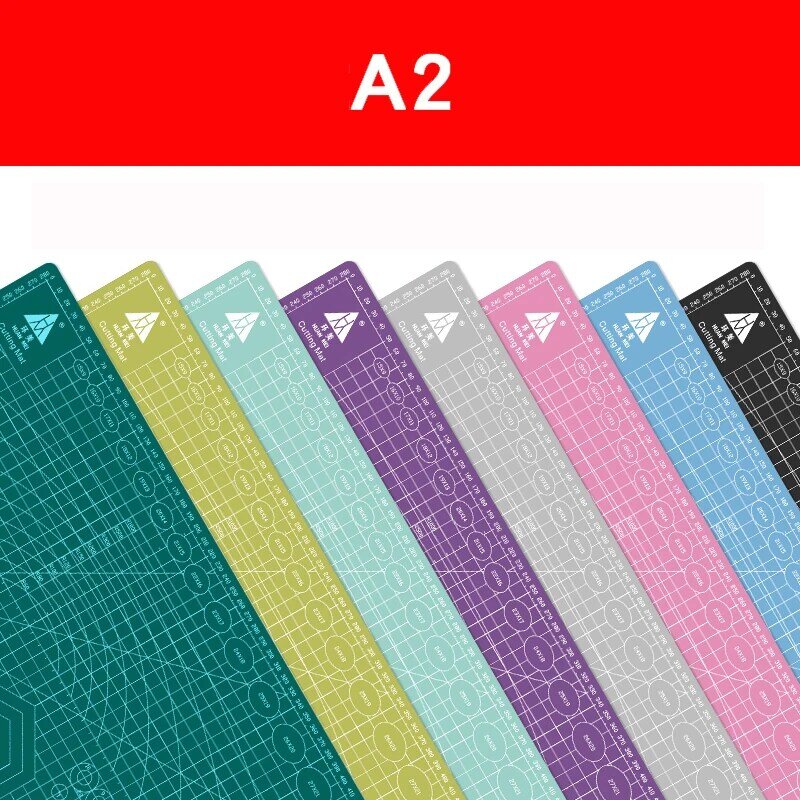 Planche à découper A2, ligne de grille, auto-é, carte artisanale multicolore, double face, bloc de découpe de bureau, polymères, 60x45cm, 1 pièce
