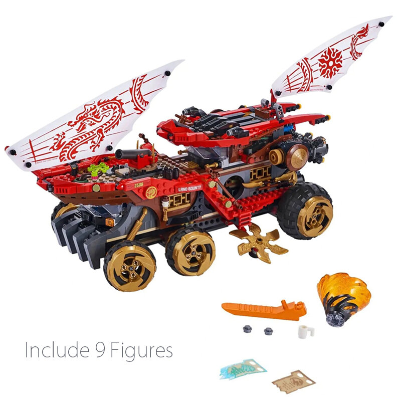 Baru Tanah Karunia Truk Mobil Lloyd 'S Titan Mech Api Ular Bug Bangunan Blok Batu Bata 70677 70676 70674 Model Mainan untuk Anak Laki-laki Hadiah