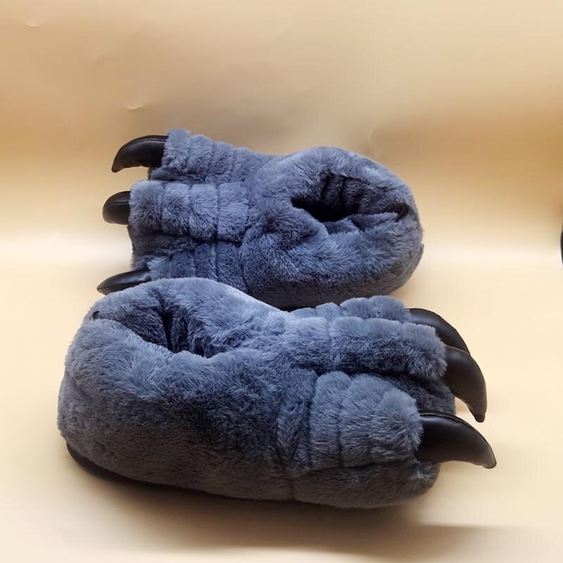 Claw Special Fur Slippers Unisex Cute Funny Shoes Men Women Winter Slippers Custom Slippers Home House Slippers Children Indoor