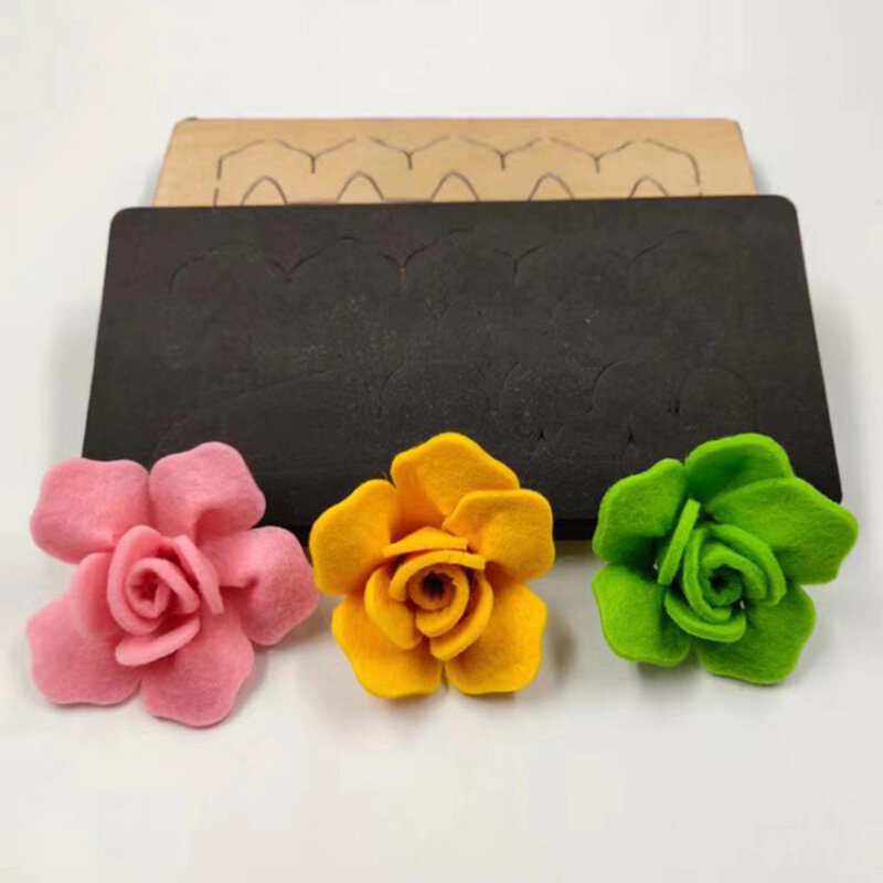 Troqueles de madera de flores rosas, troqueles artesanales para grabado en relieve de tarjetas de papel, decoración de álbumes de recortes, novedad de 2019