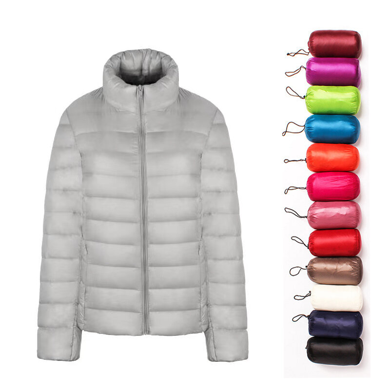 Женские ульсветильник куртки на утином пуху 6XL 7XL, женские парки с длинным рукавом, короткие топы из мягкой матовой ткани, пальто, ветровка
