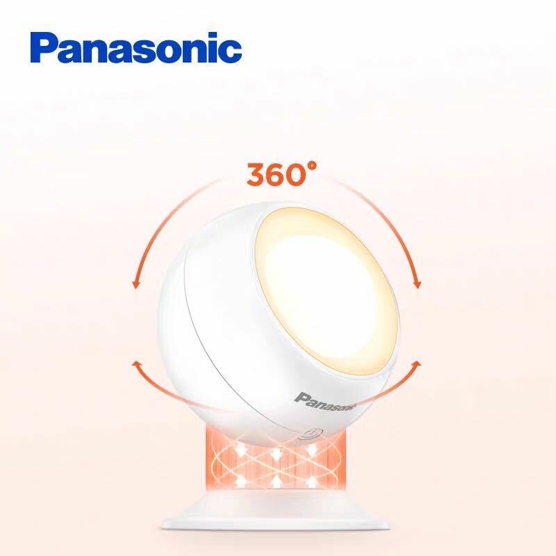 Светодиодная настольная лампа Panasonic с зарядкой, осветительный прибор для спальни, студенческого общежития, для чтения, основной и вспомогат...