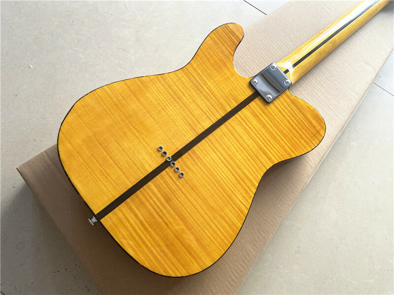 Guitare électrique classique jaune clair, imprimé tête de chat, xylophone en érable, livraison gratuite