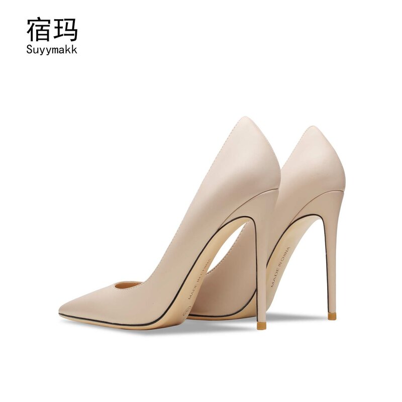 2022Shoes For Woman High Heels Fashion Pointed Toe Stilettos Sexy Ladies Wedding Shoes Black Pumps Elegant Office Shoes 6/8/10cm