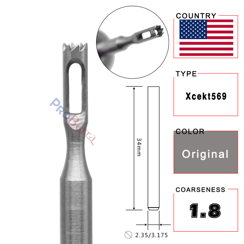 NAILTOOLS Hollow stainless steel remove Corn Drill Bit 3/32" Rotary Burr Bits For cutter Pedicure Drill Accessories Tools