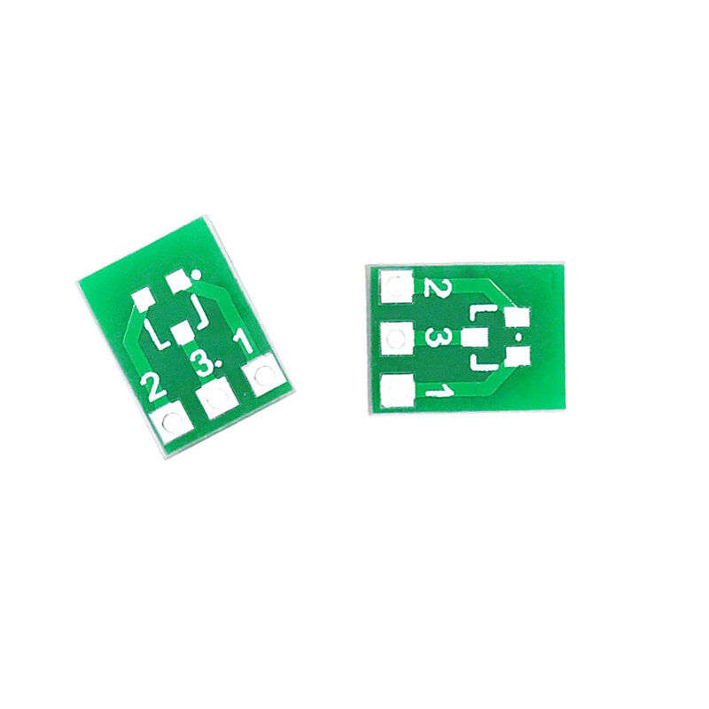 SOT23-Adaptador de doble cara SMD, placa convertidora SOT SIP IC Socket PCB, kit de bricolaje, 50 Uds., SIP3
