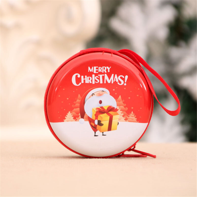 Women Handbags Animal Print Christmas Children Candy Bag Mini Coin Purse Round Clutch 2020 PU Cute Little Wallet New Hot Sale