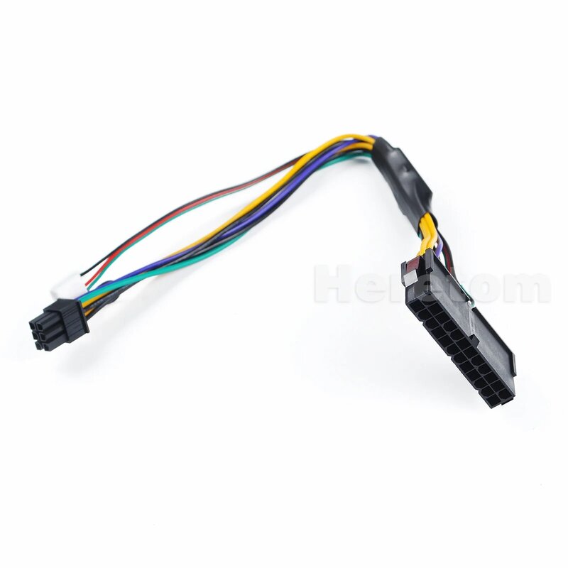 Power Supply Cable ATX 24Pin 24 Pin Female to 6Pin 6-Pin Male Mini 6Pin Connector for HP Elite 8100 8200 8300 800G1