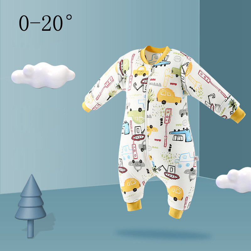 Saco de dormir grosso para bebê recém-nascido, saco de dormir infantil, pijamas quentes, pijamas para crianças, inverno, outono