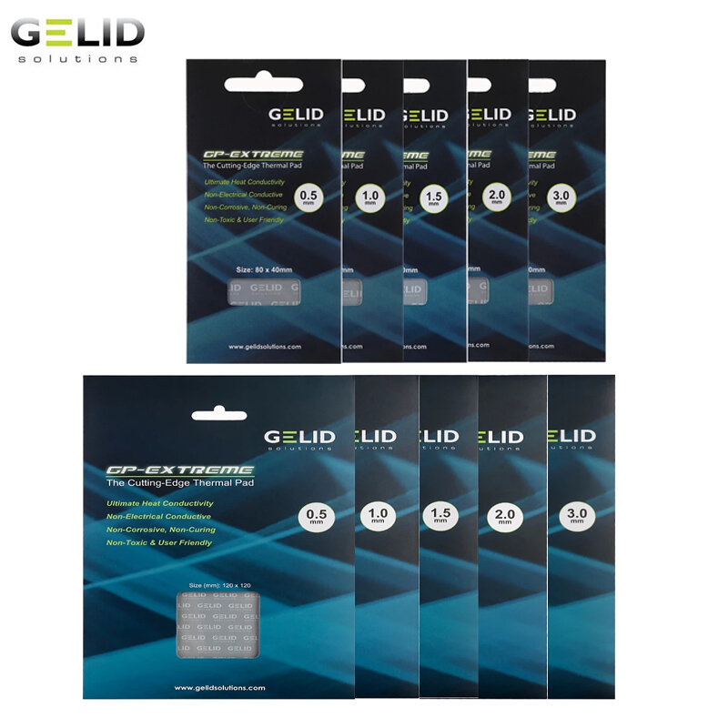 Gelid GP-EXTREME 12W/MK wysokowydajna podkładka termiczna CPU/GPU karta graficzna podkładka termiczna płyta główna podkładka termiczna multi-size
