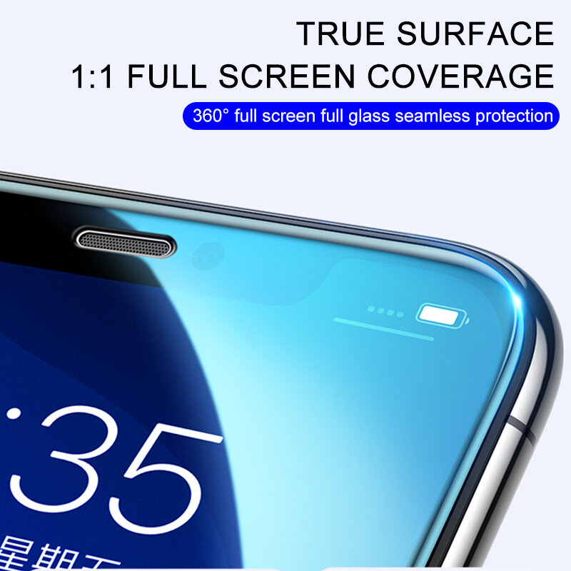 3Pcs 30D Tempered Glass Screen Protector For iPhone 13 14 12 11 15 Pro Max Xs XR 7 8 Plus Full Protective Glass Screen Protector