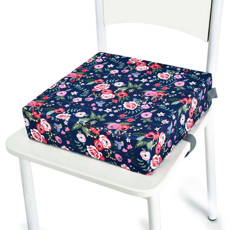 Regulowane krzesełko dla dziecka Booster Pad przenośne dzieci podniesiona podkładka na krzesło zagęścić gąbka poduszka siedziska dla dzieci krzesełko do karmienia