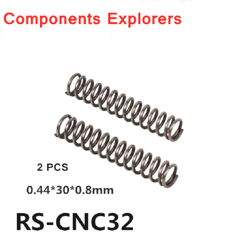 Resorte de compresión de 2 piezas, 0,44x30x0,8mm, para máquina enrutadora CNC RS-CNC32