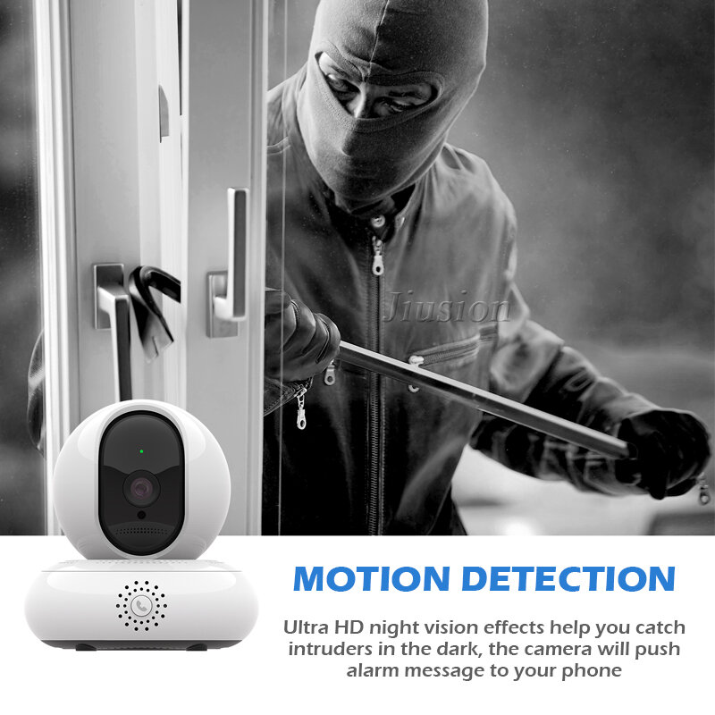 Mini WiFi IP kamera do domowego systemu alarmowego kamera wideo zewnętrzna noktowizor bezprzewodowa kamera cctv Camaras de Seguridad obsługuje ukrytą kartę TF