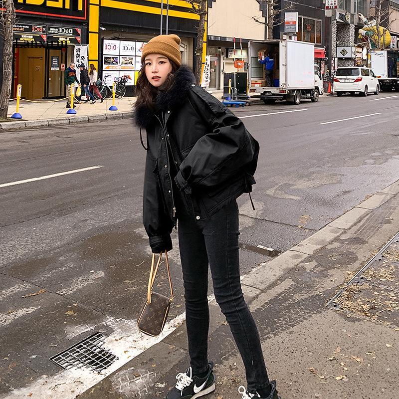 Jaket Bulu Rubah Asli Musim Dingin Wanita Baju Mantel Wanita Parka Korea Wanita Mode Hangat Celana Pendek Mujer Chaqueta