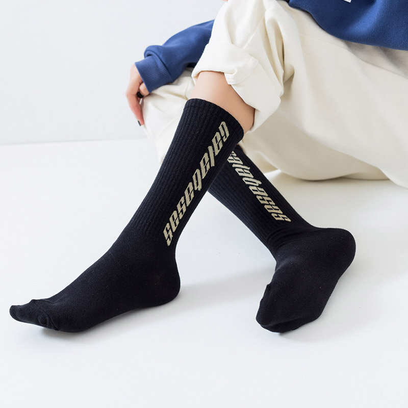 Calabasas-calcetines largos de algodón para hombre y mujer, calcetín de Skateboard, estilo Hip Hop, Kanye West