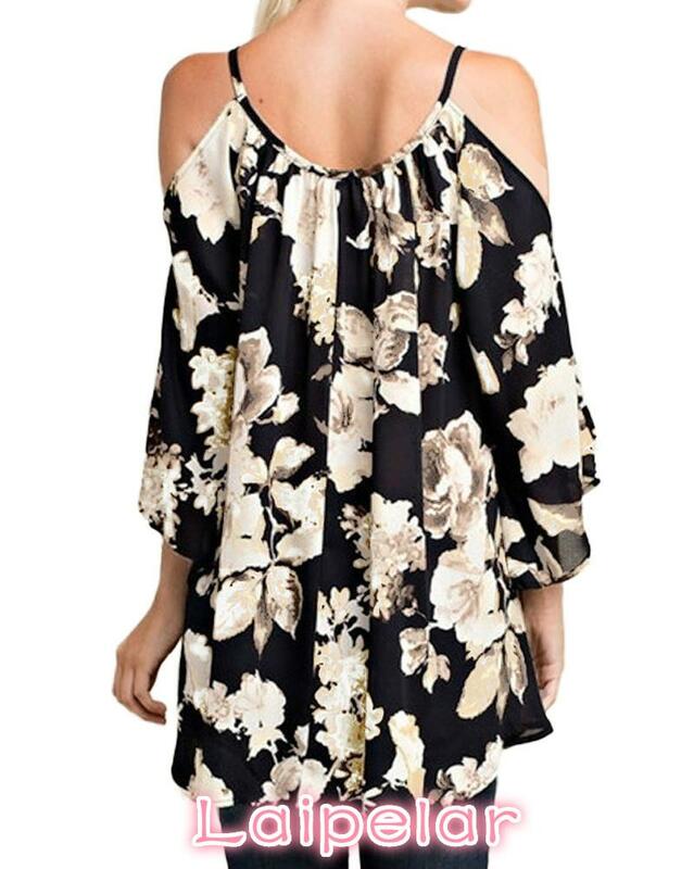 Plus Size Women Clothing Off Shoulder Floral Print Blouses 3/4 Flare Sleeves Asymmetrical Casual Sexy Shirts Blusas 5XL Top