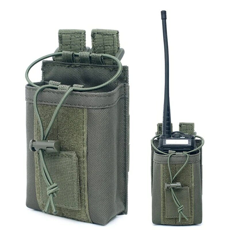 1000D Nylon Tactical Molle Walkie Talkie uchwyt torba wojskowy Radio etui pakiet sport wisiorek polowanie magazyn Mag etui