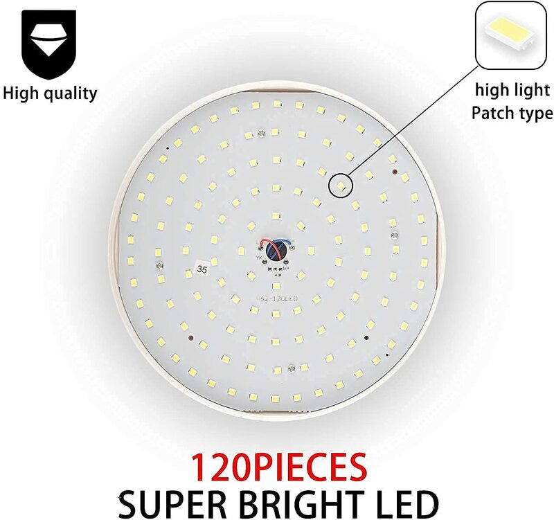120 LED luce da campeggio solare con telecomando USB ricaricabile Power Bank funzione 5 modalità IPX7 lanterna per tenda sospesa impermeabile