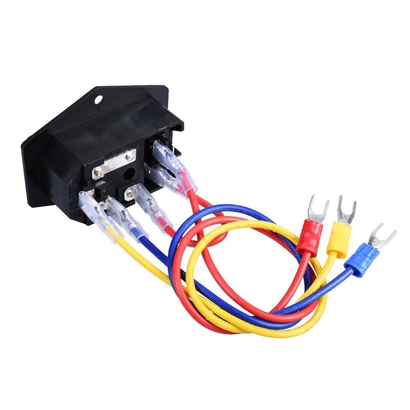 3D Printer Onderdelen 10A 250V Schakelaar Stopcontact Met Rood Triple Rocker Schakelaar Gesmolten Module Plug Voor 3d Printer