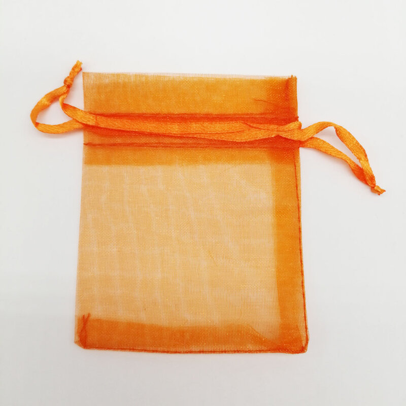 Sacchetto dei monili del sacchetto del cordoncino dell'organza del sacchetto dei monili di 100 5x 7/7x 9/10x15cm