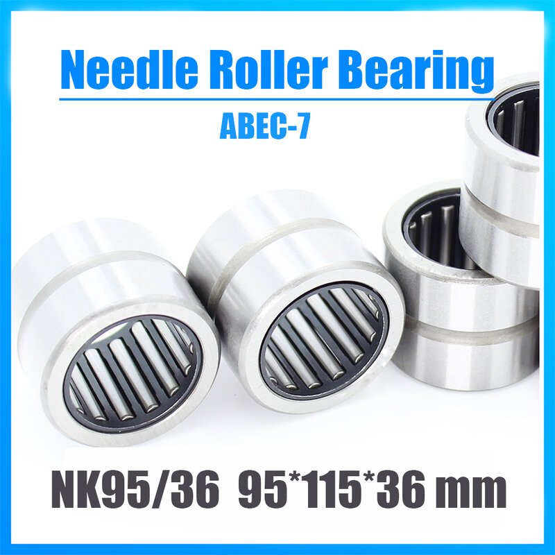 Rodamiento NK95/36, 95x115x36mm, 1 ABEC-7, rodamientos de agujas de Collar sólido sin anillo interior, rodamiento NK95/36 NK9536