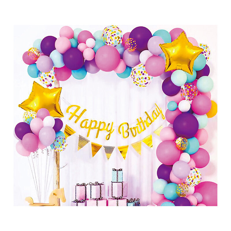 Детские Мультяшные воздушные шары Morandi, цветные воздушные шары, цепочка, набор для украшения на день рождения, свадьбу, Рождество, Новый год