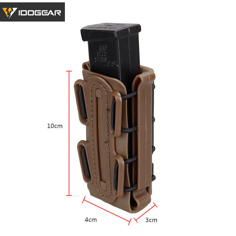 IDOGEAR  Magazine Pouches Fastmag Belt Clip plastic molle pouch bag 9mm softshell G-code Pistol Mag Carrier tall