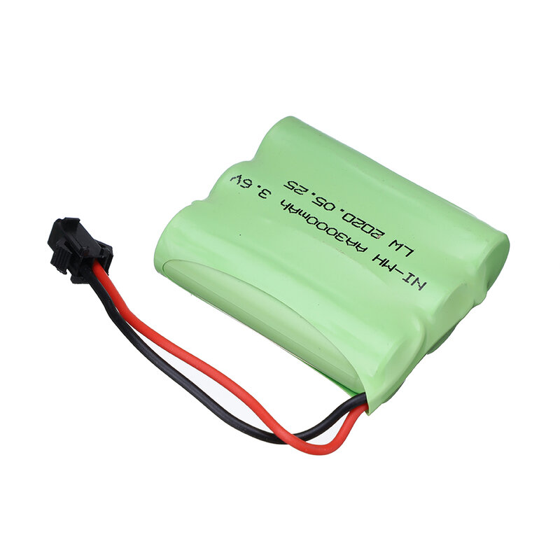 3,6 V 3000mAh Ni-Mh AA Batterie pack M modell 3,6 V Nimh-akku SM Stecker Für Rc spielzeug auto boot lkw zug teile 1-10PCS