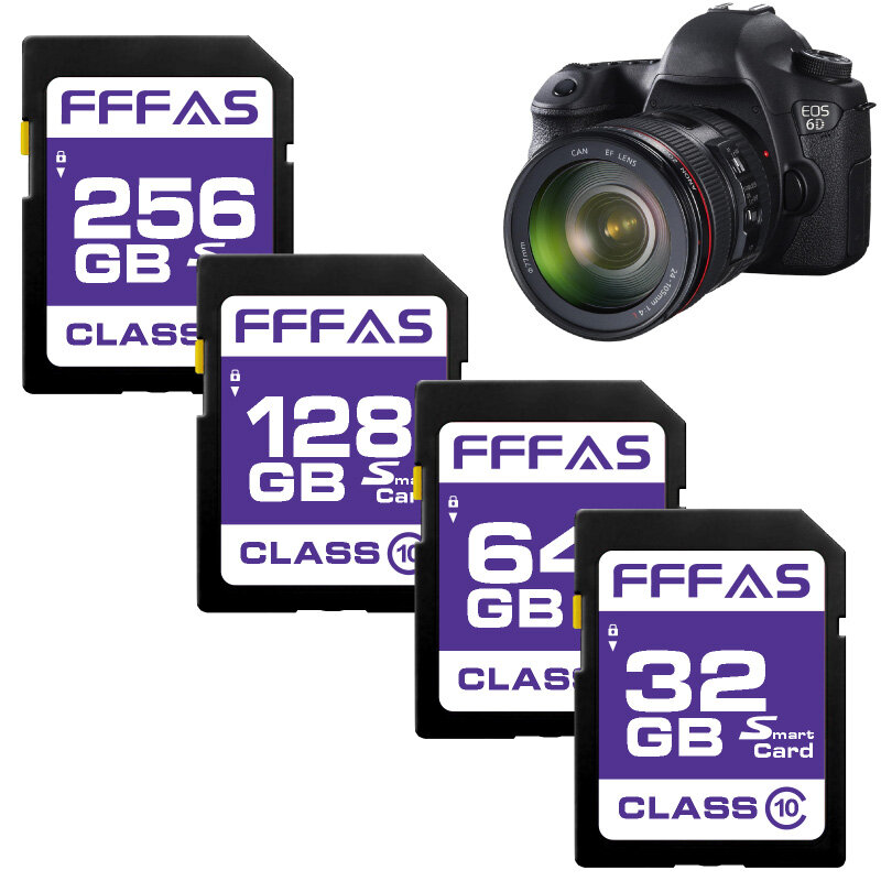 Tarjeta SD de 8GB, 16GB, 32 GB, 64 GB, 128GB, tarjeta de memoria Flash de Clase 10, tarjeta de cámara de 32 gb, unidad flash slr sd de 64 gb, envío gratis