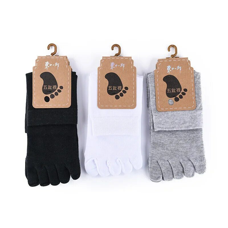 Unisex Kappe Socken Männer und Frauen Fünf Finger Socken Atmungsaktive Baumwolle Socken Sport Lauf Feste Farbe Schwarz Weiß Grau glücklich soks