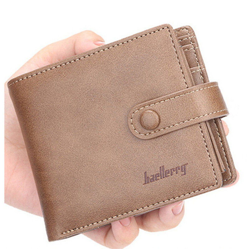 새로운 지갑 가죽 지갑 남성용 짧은 지갑, 핫 세일 레트로 멀티 카드 짧은 지갑 다기능 PU 방수 지갑