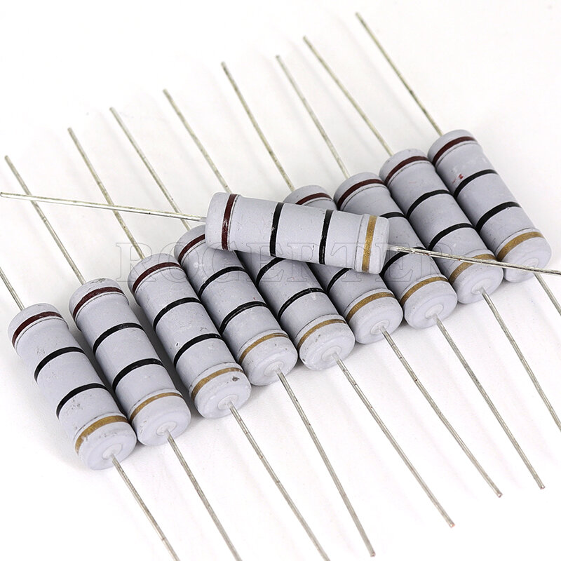 10pcs 5w 5% Metal oxide film resistance 0.1R-1MR ohm resistance Watts5 Precision5 Various specifications are available resistenc