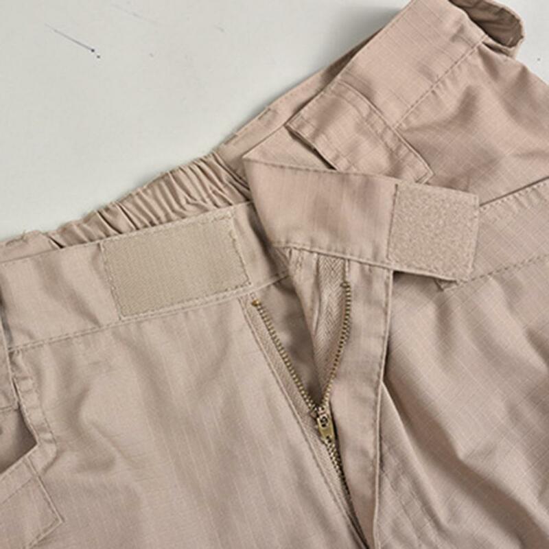 Шорты мужские тактические, классические водонепроницаемые быстросохнущие Короткие штаны с несколькими карманами, уличные шорты-карго в стиле милитари для охоты, рыбалки