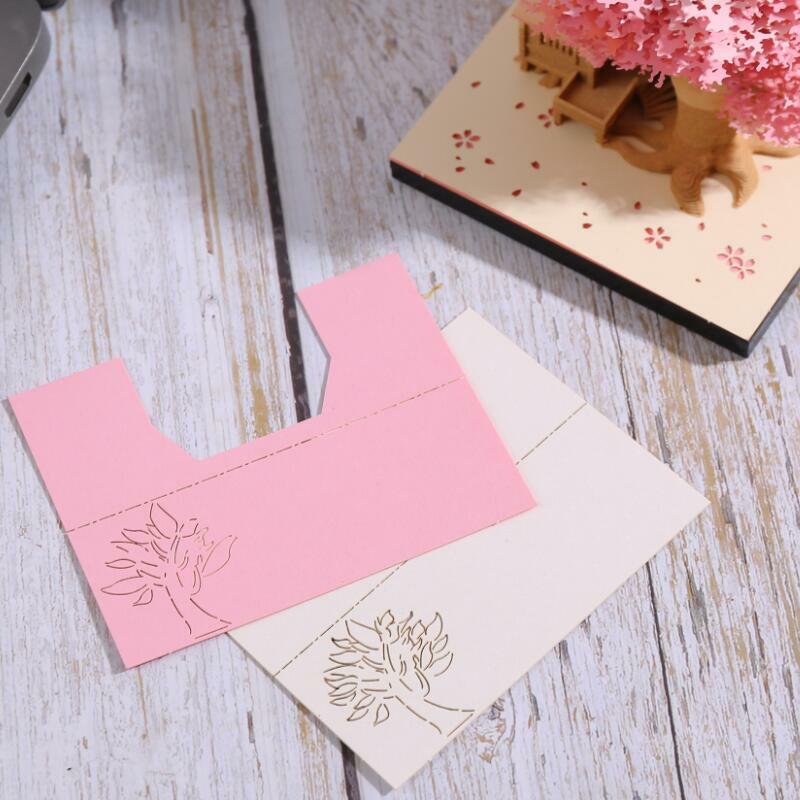 Omoshiroi Block Tree House 3D Box Memo Pad blocco Note personalizzato forniture per decorazioni natalizie regalo omaggio carta artigianale nota adesiva