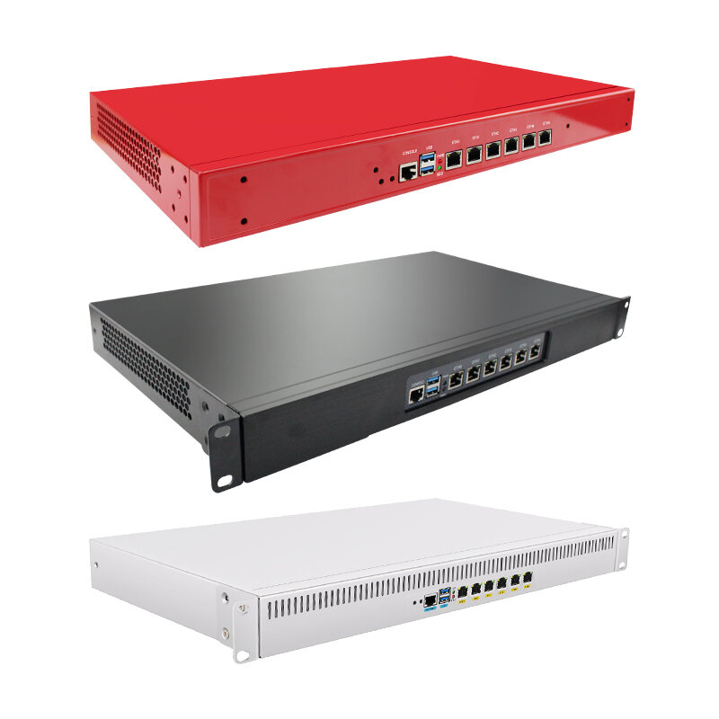 BKHD-Appliance Firewall para Internet Cafe, Roteador, Rackmount, Pfsense, Intel 11ª Geração, 7505, 6 LAN, 2.5Gbps, 1U