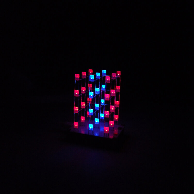 Kit electrónico de Control táctil, cubo colorido de 3x3x4, cubos de luz LED multicolor, Kits de entrenamiento SMD DIY
