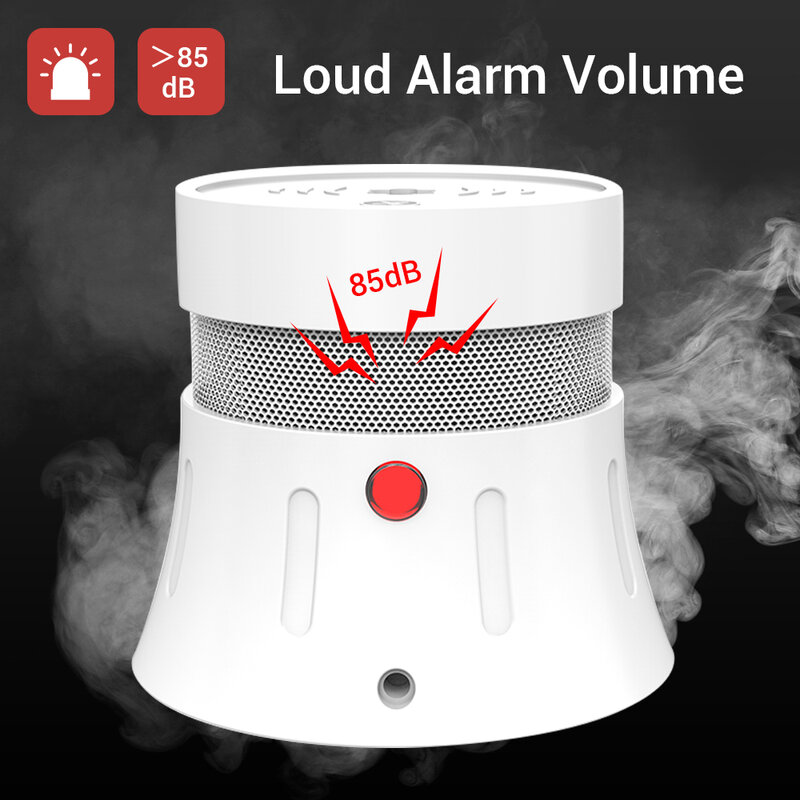 CPVan 7 stks/partij alarm fire Rookmelder CE EN14604 Vermeld 5 jr rookmelder alarmsysteem voor home security gratis verzending